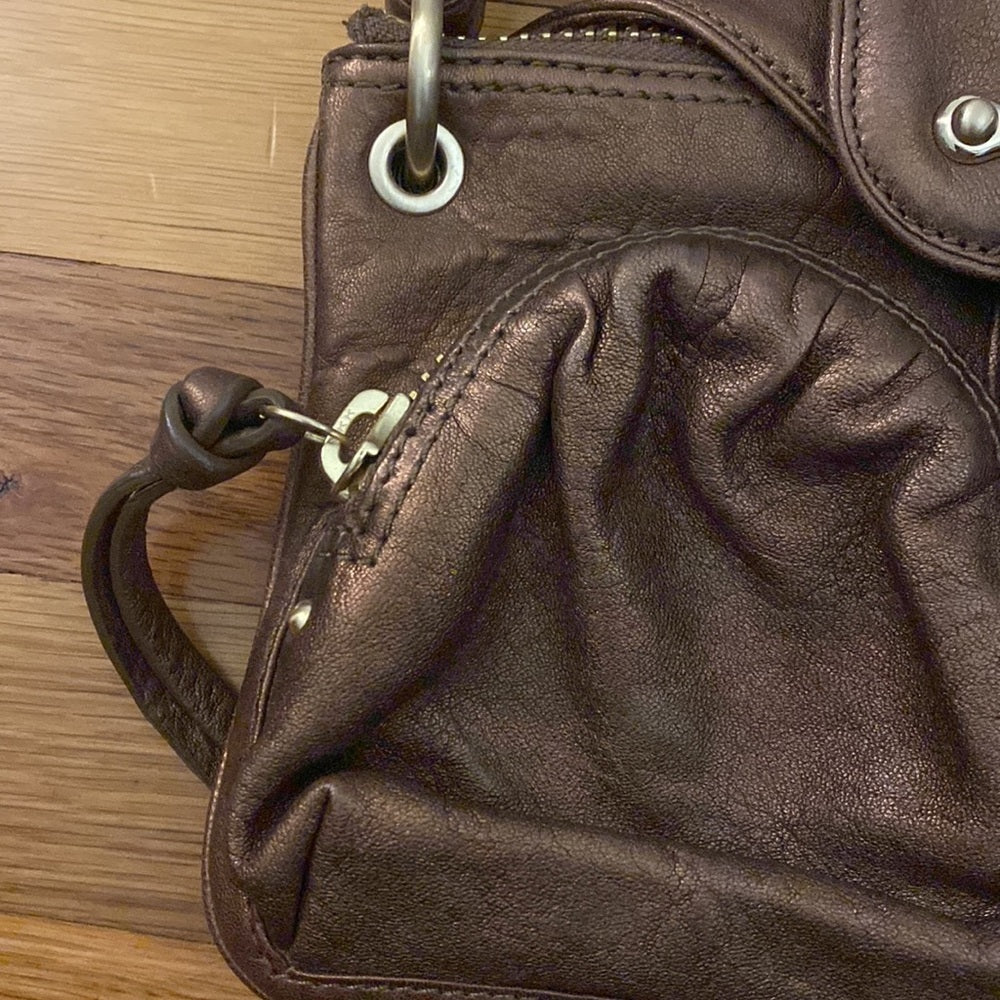 Botkier Brown Shoulder Bag With Gold Hardware
