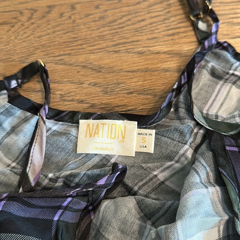 NATION Women’s Plaid Tank - Size Small
