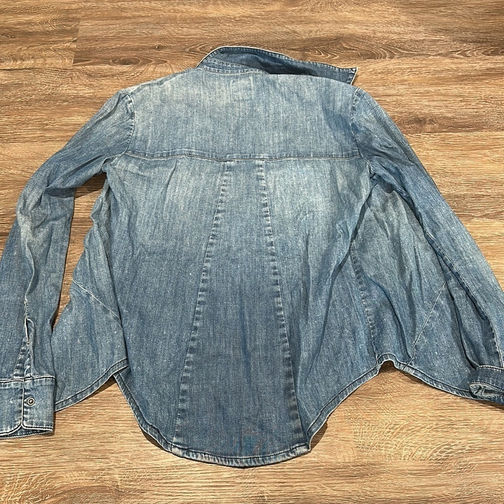 R+a Women’s Cotton Jean Jacket Size Small