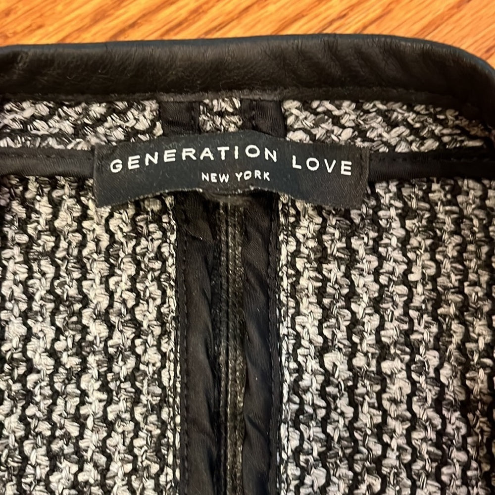 Generation Love Woman’s Grey Jacket With Black Accents