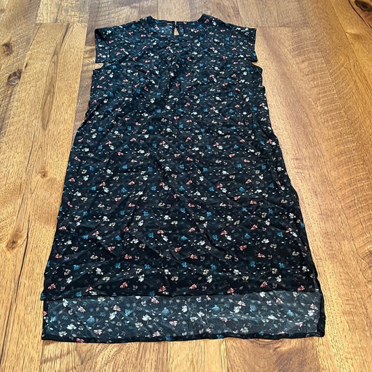 All Saints Woman’s Black Floral Silk Dress Size US 4