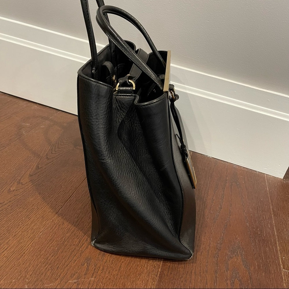 Fendi 2Jours Black Leather Bag