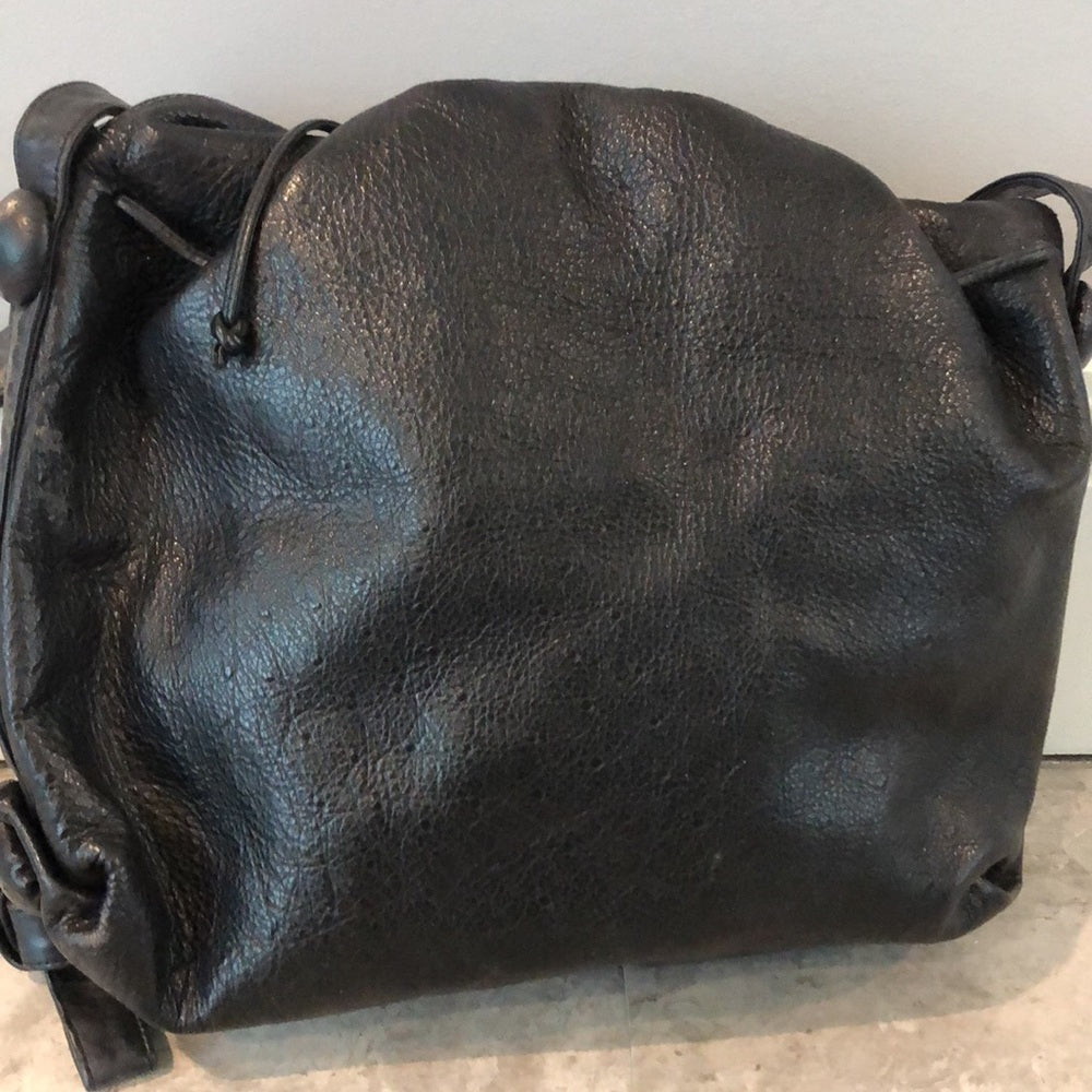 Carlos Falchi Black Vintage Crossbody Bag