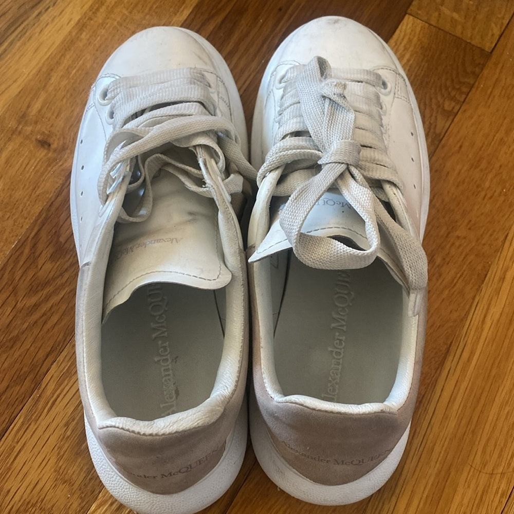 Alexander McQueen Womens White Sneakers Size 35