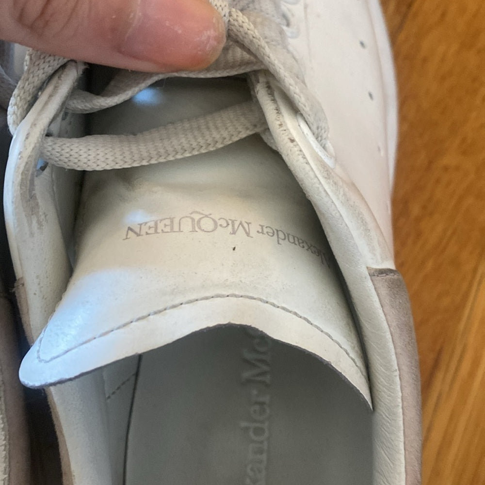 Alexander McQueen Womens White Sneakers Size 35