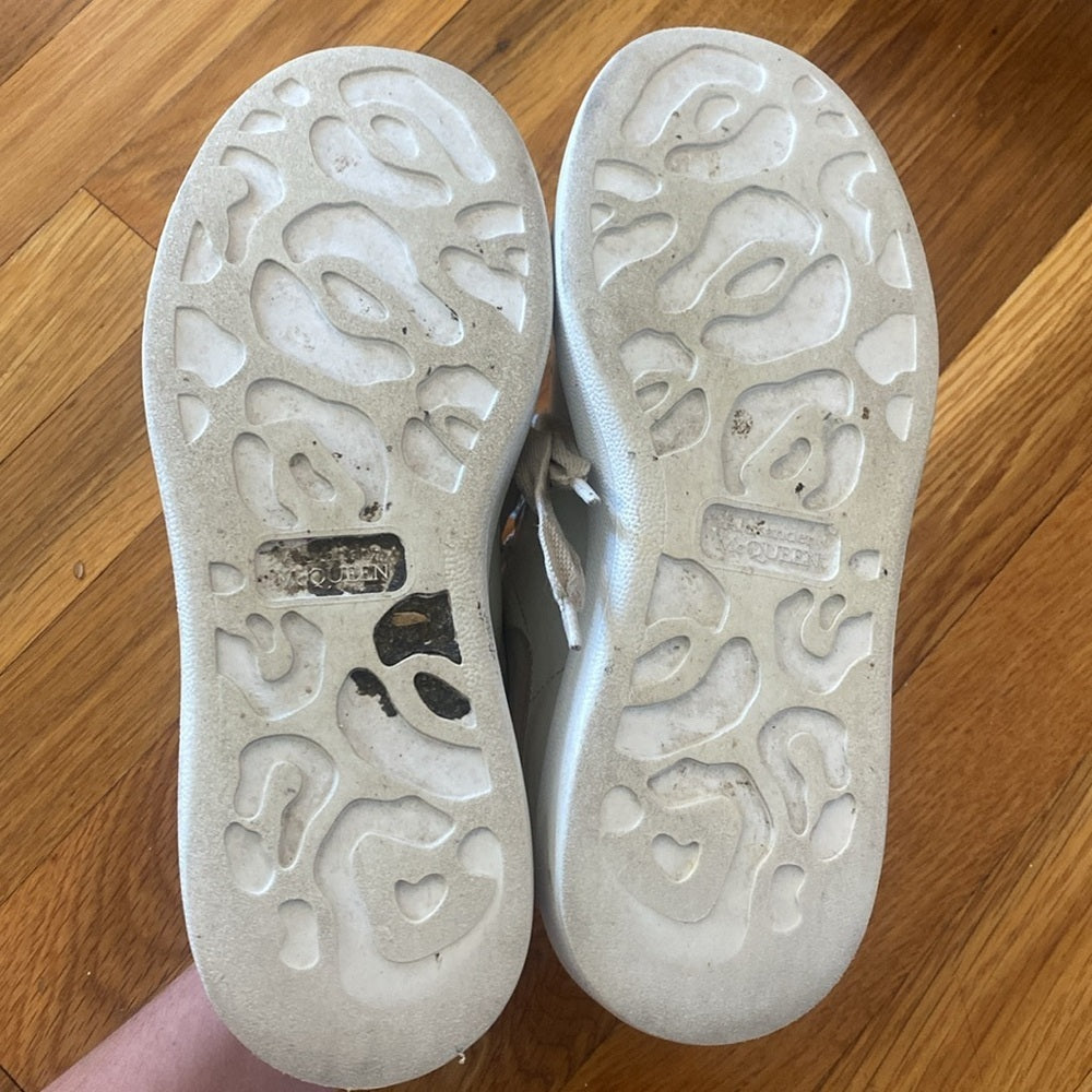 Alexander McQueen Womens White Sneakers Size 35