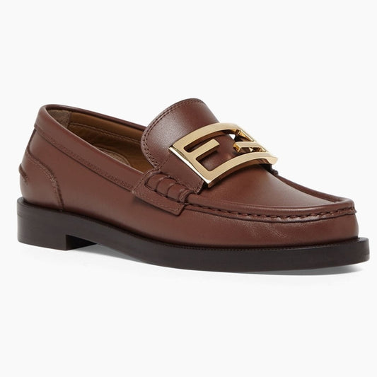 Fendi Women’s Baguette Acorn Leather Loafers Size 36/6