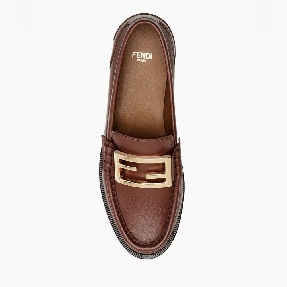 Fendi Women’s Baguette Acorn Leather Loafers Size 36/6