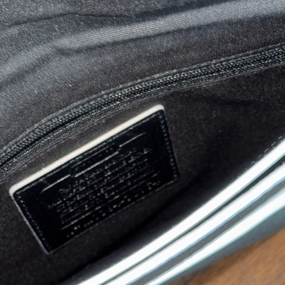 Coach Black Leather Clutch