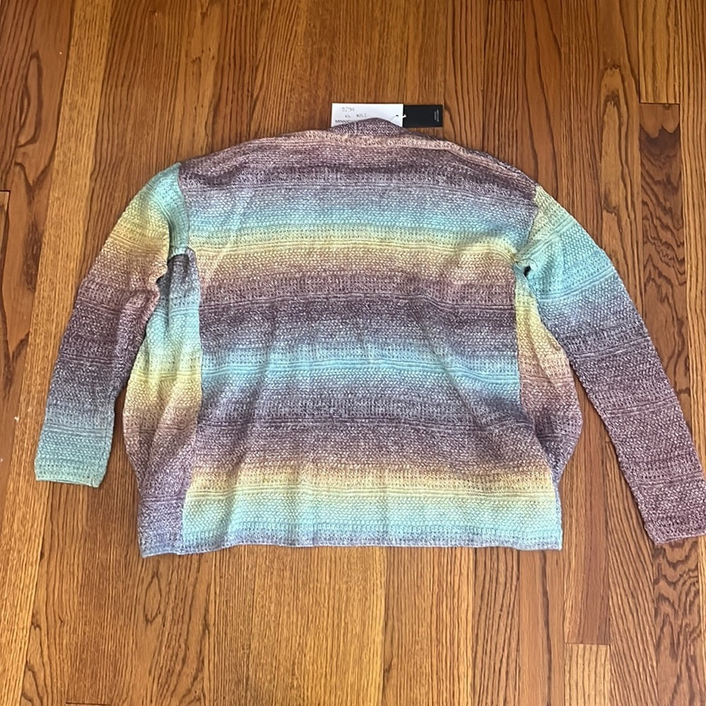 NWT MinnieRose Woman’s Rainbow Cardigan Size XS