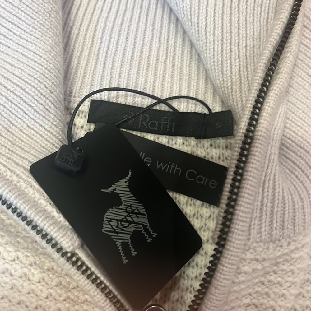NWT Raffi Woman’s Zip-up Grey Sweater Size S