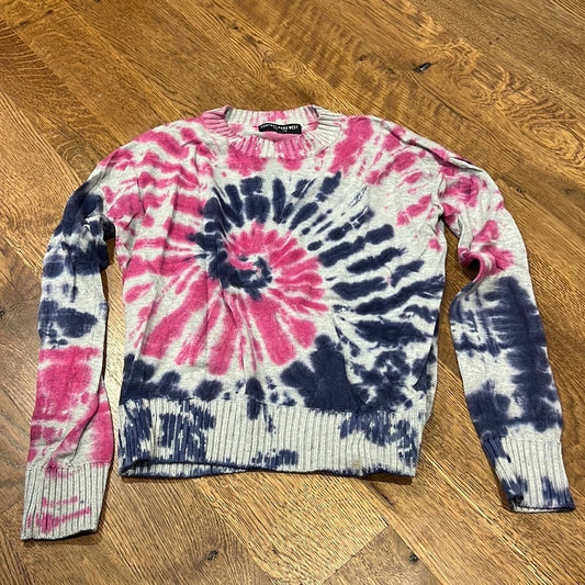 Central Park West Women’s Sweater Grey Blue and Purple Size Small