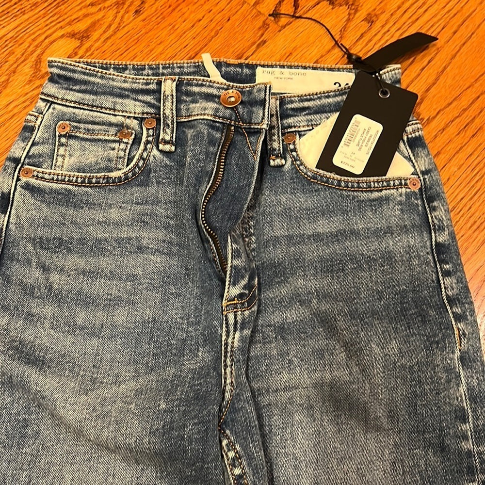 NWT Rag & Bone Woman’s Pebbles Casey High Rise Ankle Flare Jeans Size 24