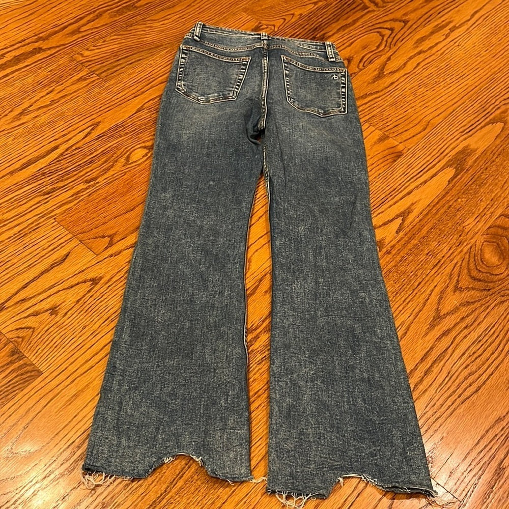 NWT Rag & Bone Woman’s Pebbles Casey High Rise Ankle Flare Jeans Size 24