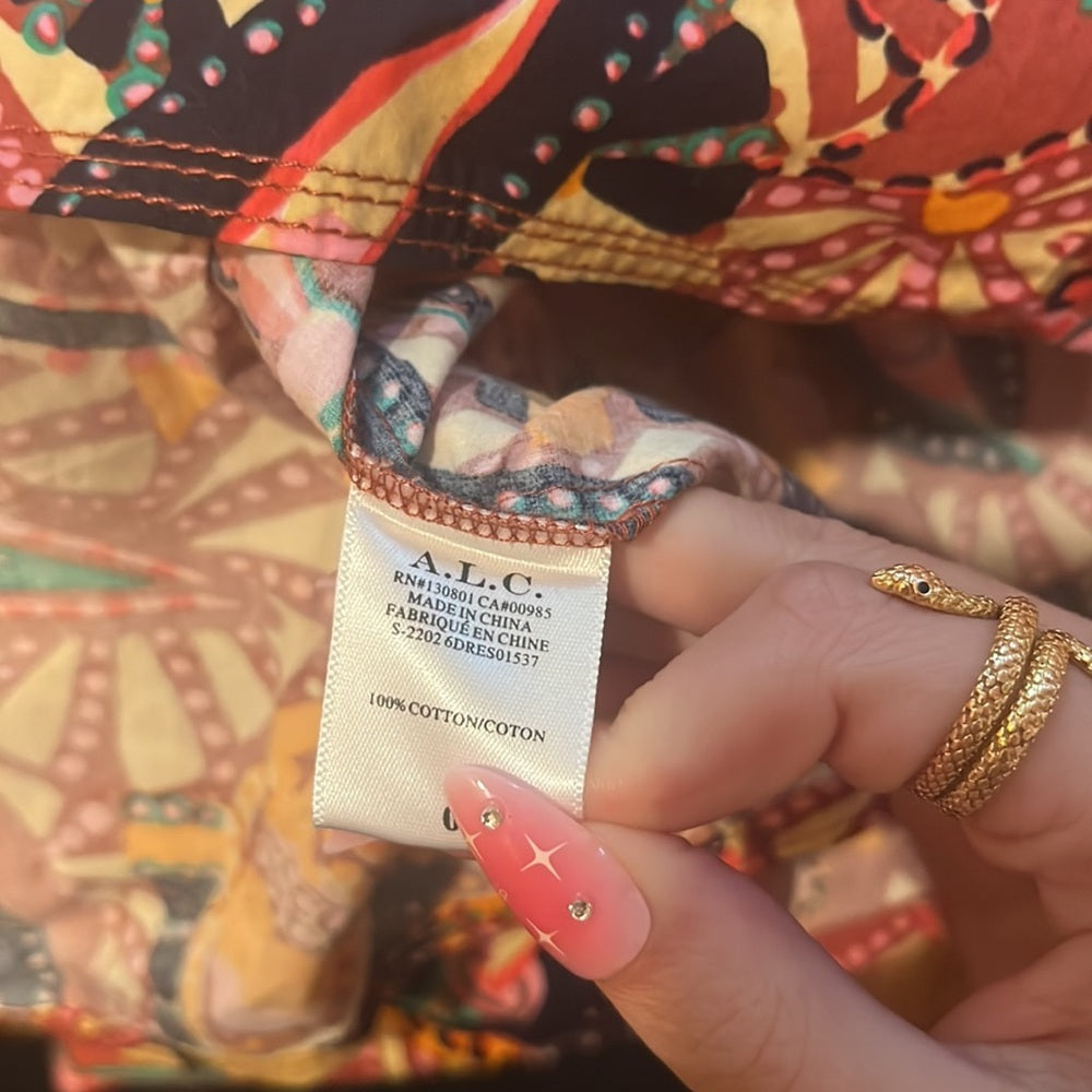 NWT The Westside Woman’s Floral Carey Mini Belo Cleo Print Dress Size 0