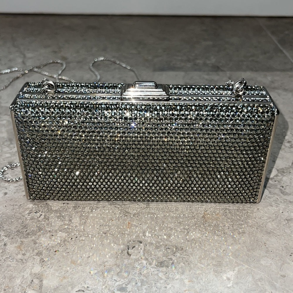 Judith Leiber Rectangular Crystal Clutch or Shoulder Bag