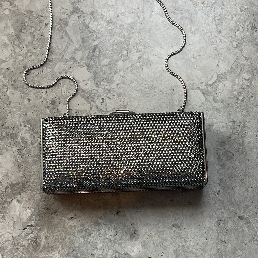 Judith Leiber Rectangular Crystal Clutch or Shoulder Bag