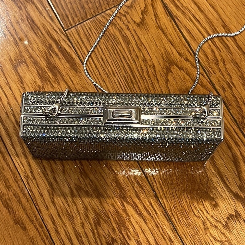 Judith Leiber Rectangular Crystal Clutch or Shoulder Bag