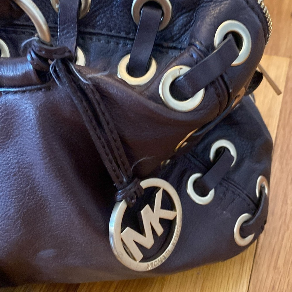 Michael Kors Women’s Brown and Gold Shoulder Bag With Braided Straps OS