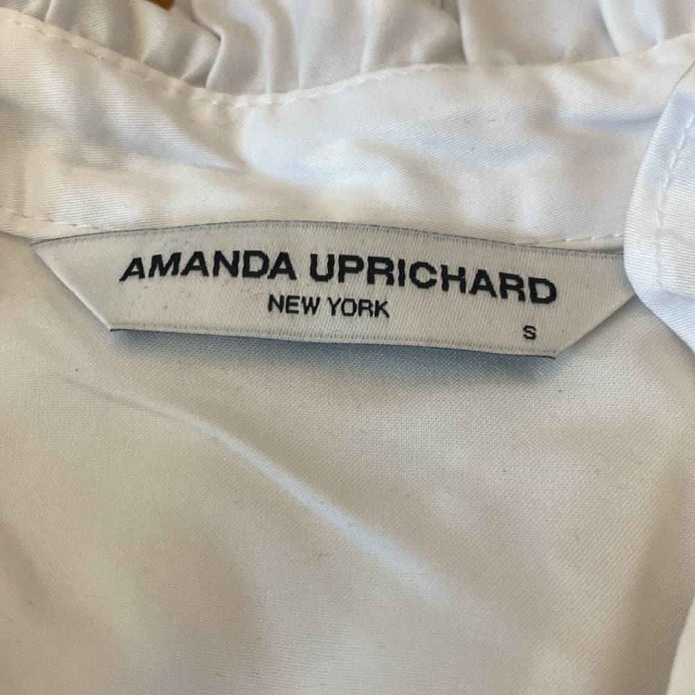 NWT Amanda Uprichard Women’s White V-Neck Dress Size S