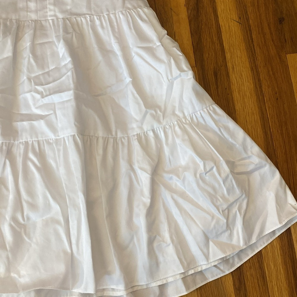 NWT Amanda Uprichard Women’s White V-Neck Dress Size S