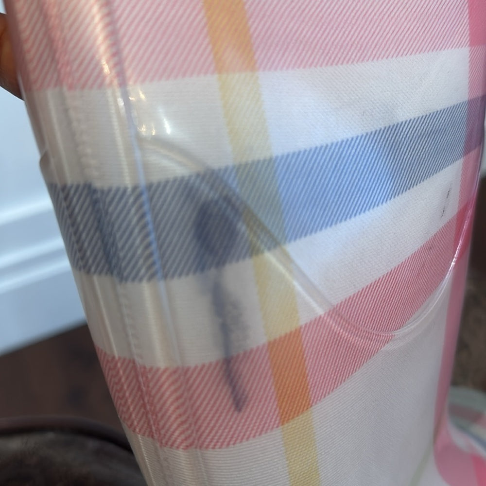 Burberry Women’s Checkered Rain Boots Size 38/8