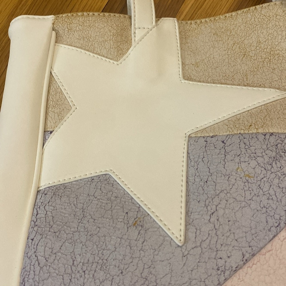 NWT Vintage Havana White Tote Bag With Star OS