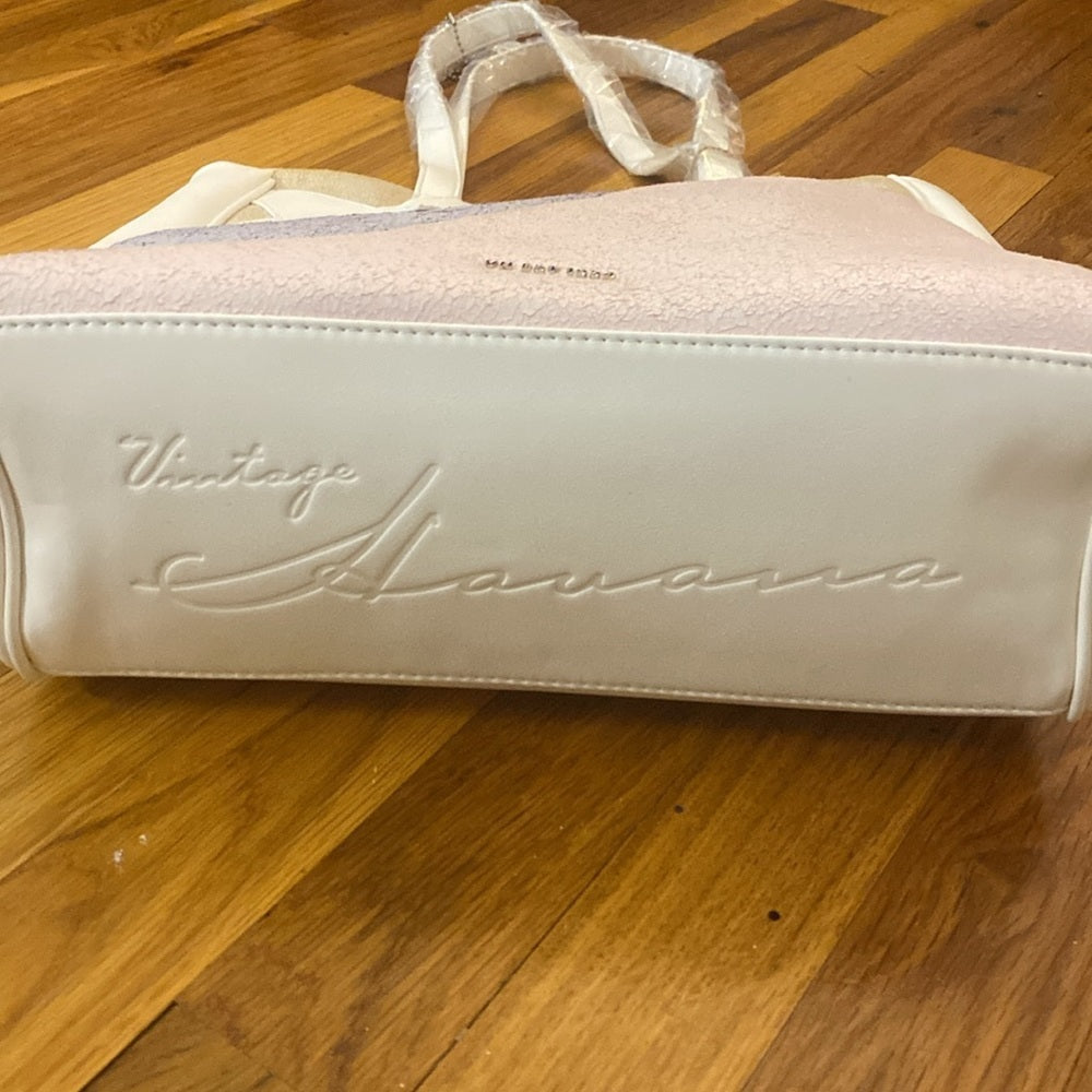 NWT Vintage Havana White Tote Bag With Star OS