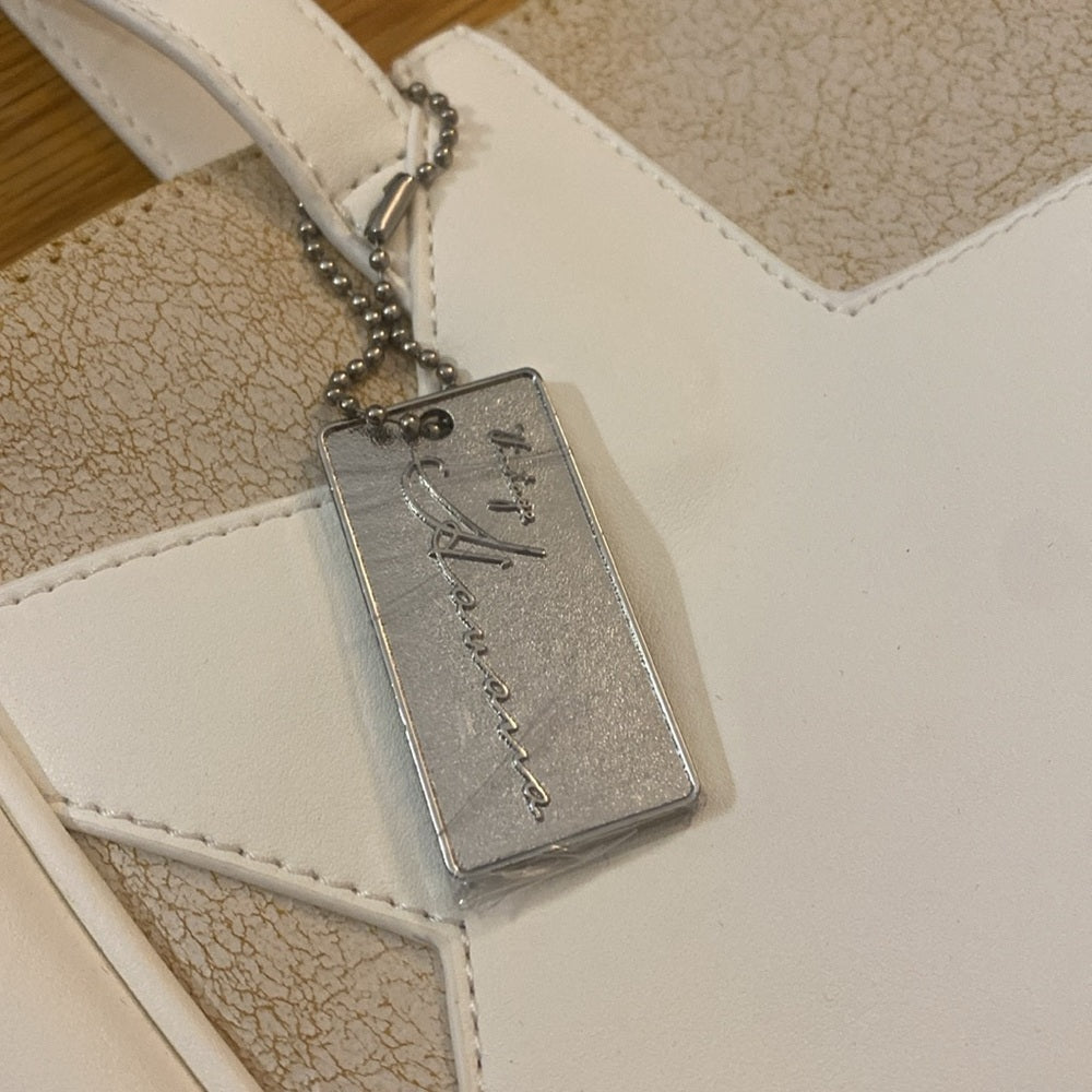 NWT Vintage Havana White Tote Bag With Star OS