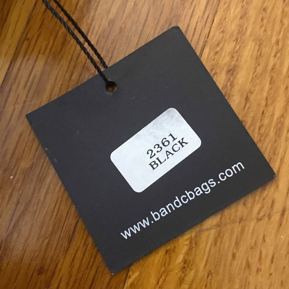 NWT BC Handbags Women’s Black Tote Bag With Rhinestone Design OS