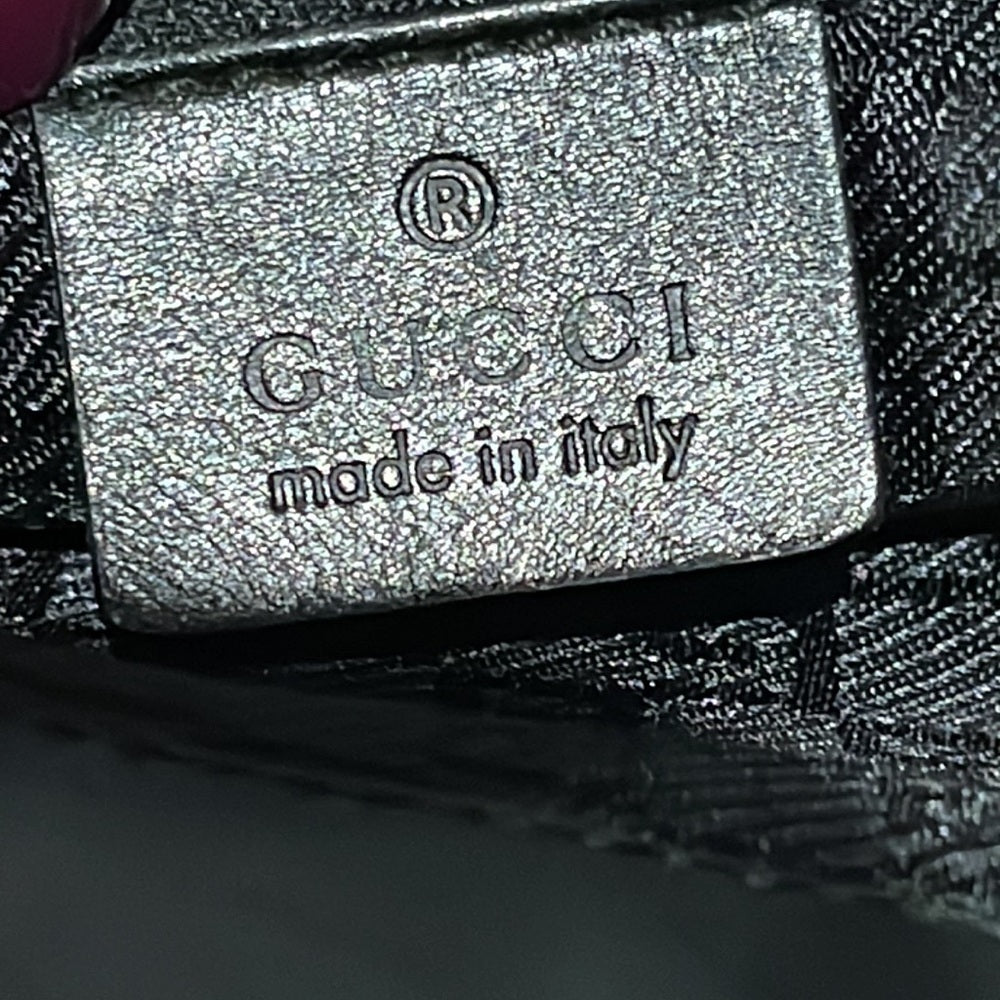 Vintage GUCCI Black Leather Suede Hobo Bucket Shoulder Bag