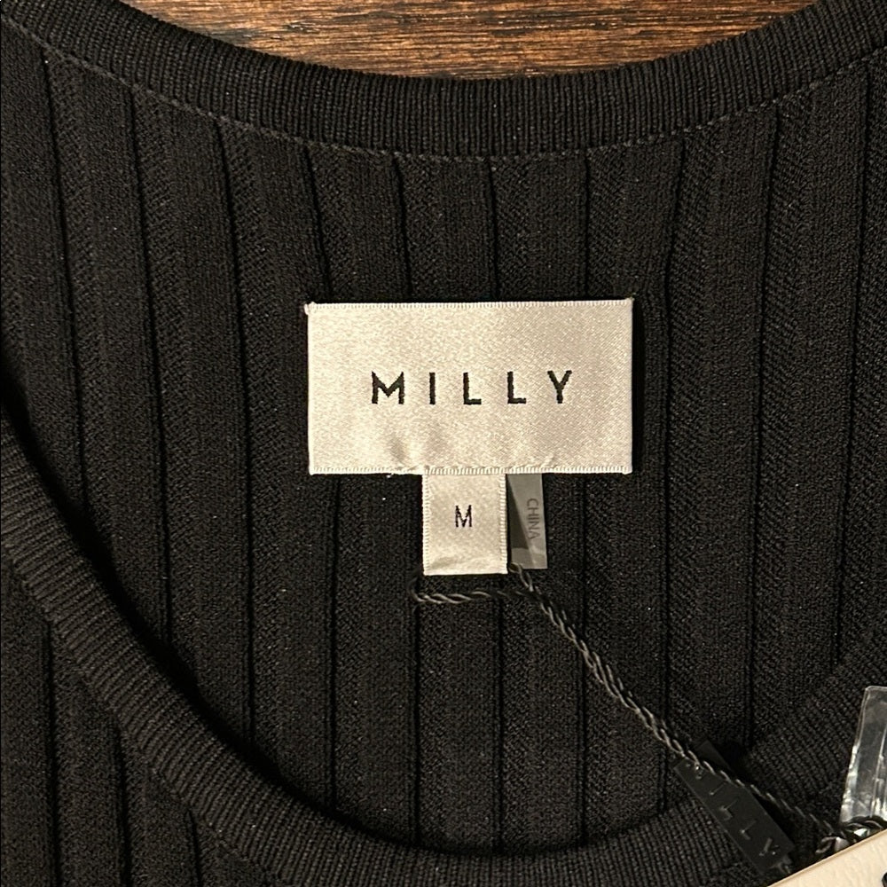 NWT Milly Women’s Black Sleeveless Dress Size Medium