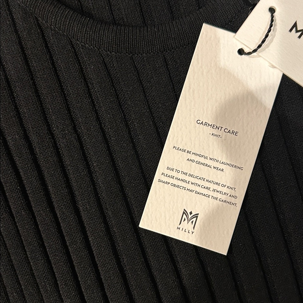 NWT Milly Women’s Black Sleeveless Dress Size Medium