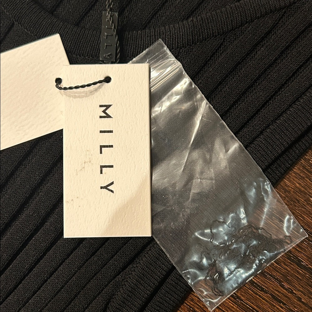 NWT Milly Women’s Black Sleeveless Dress Size Medium