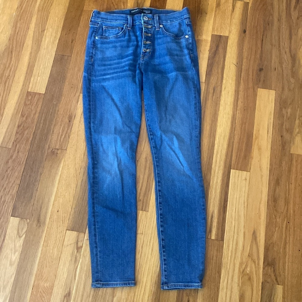 Veronica Beard Women’s Debbie Blue Skinny High Rise Jeans Size 27