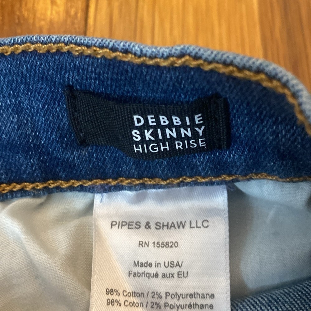Veronica Beard Women’s Debbie Blue Skinny High Rise Jeans Size 27