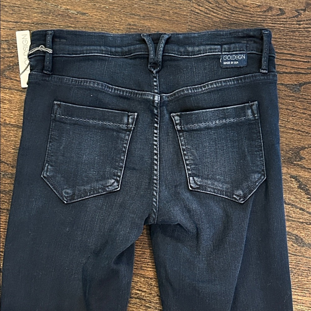 NWT Goldsign Women’s Classic Dark Wash Skinny Jeans Size  27