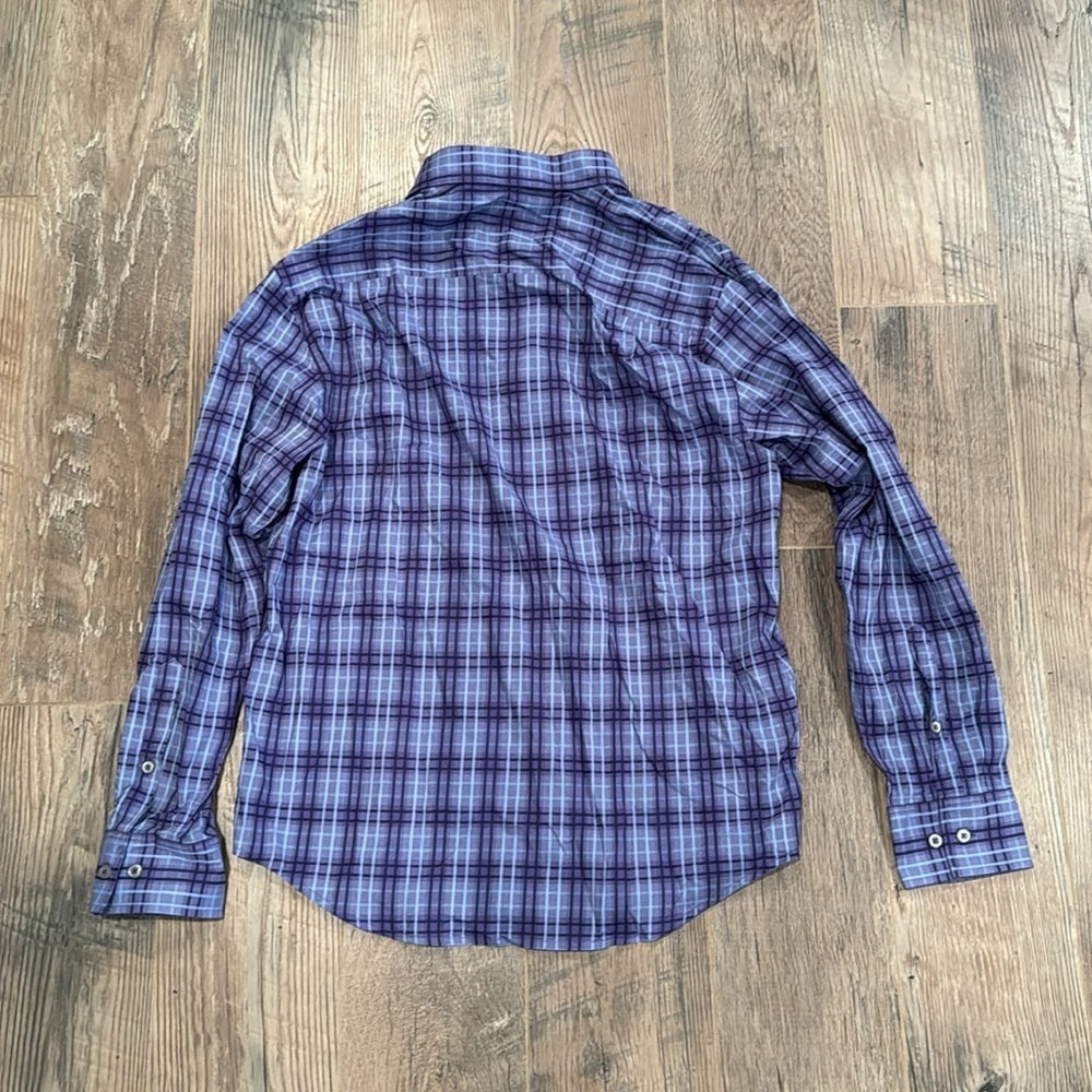 NWT Tommy Bahama Newport Coast Men’s Spring Purple Striped Dress Shirt Size Med