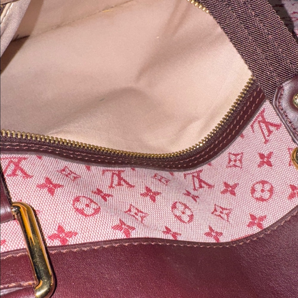 Louis Vuitton Monogram Mini Lucille GM Pink and Brown Canvas Tote Bag