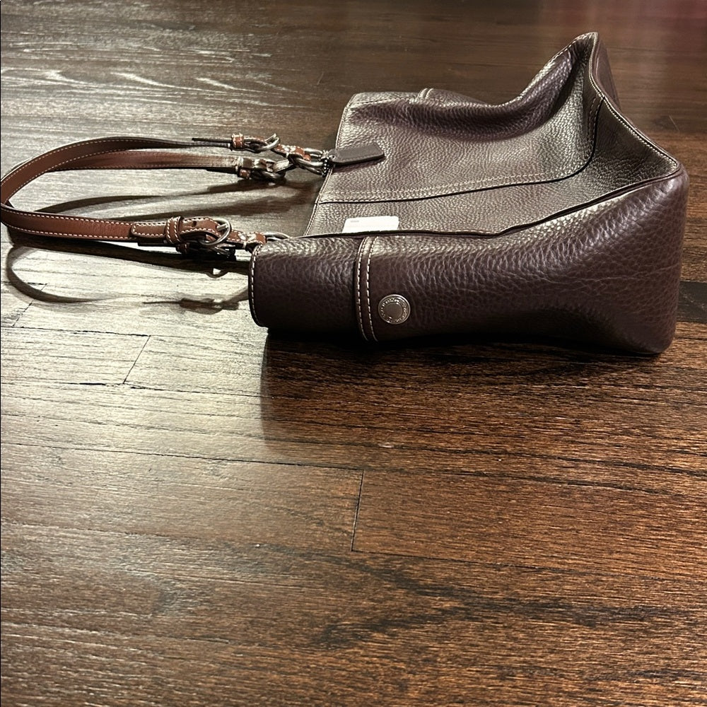 NWT Coach Women’s Elegant Brown Pebble Leather Tote Bag