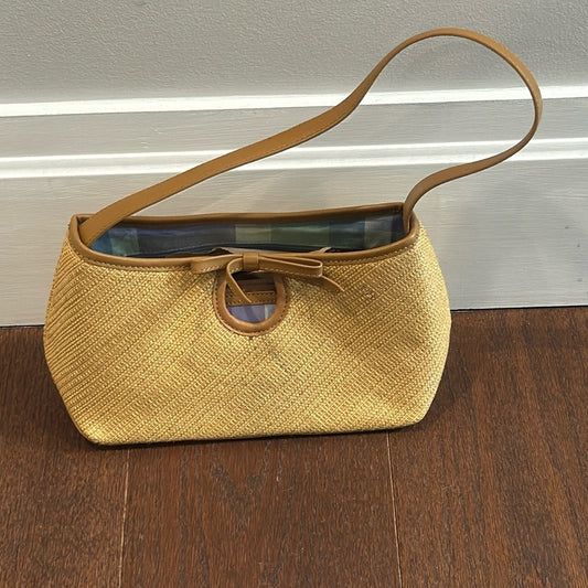 Cole Haan Tan Woven Shoulder Bag