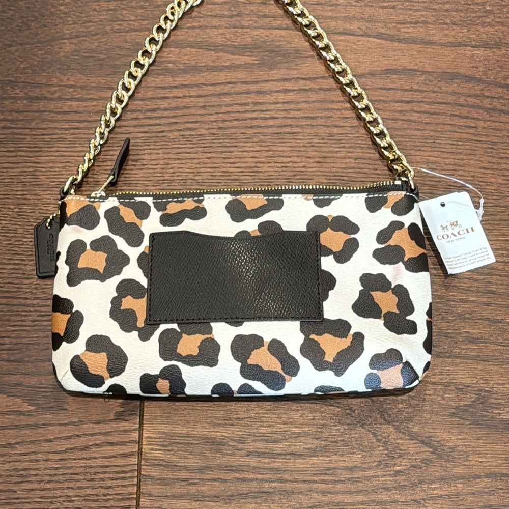 NWT Coach Animal Print Leather Crossbody Bag