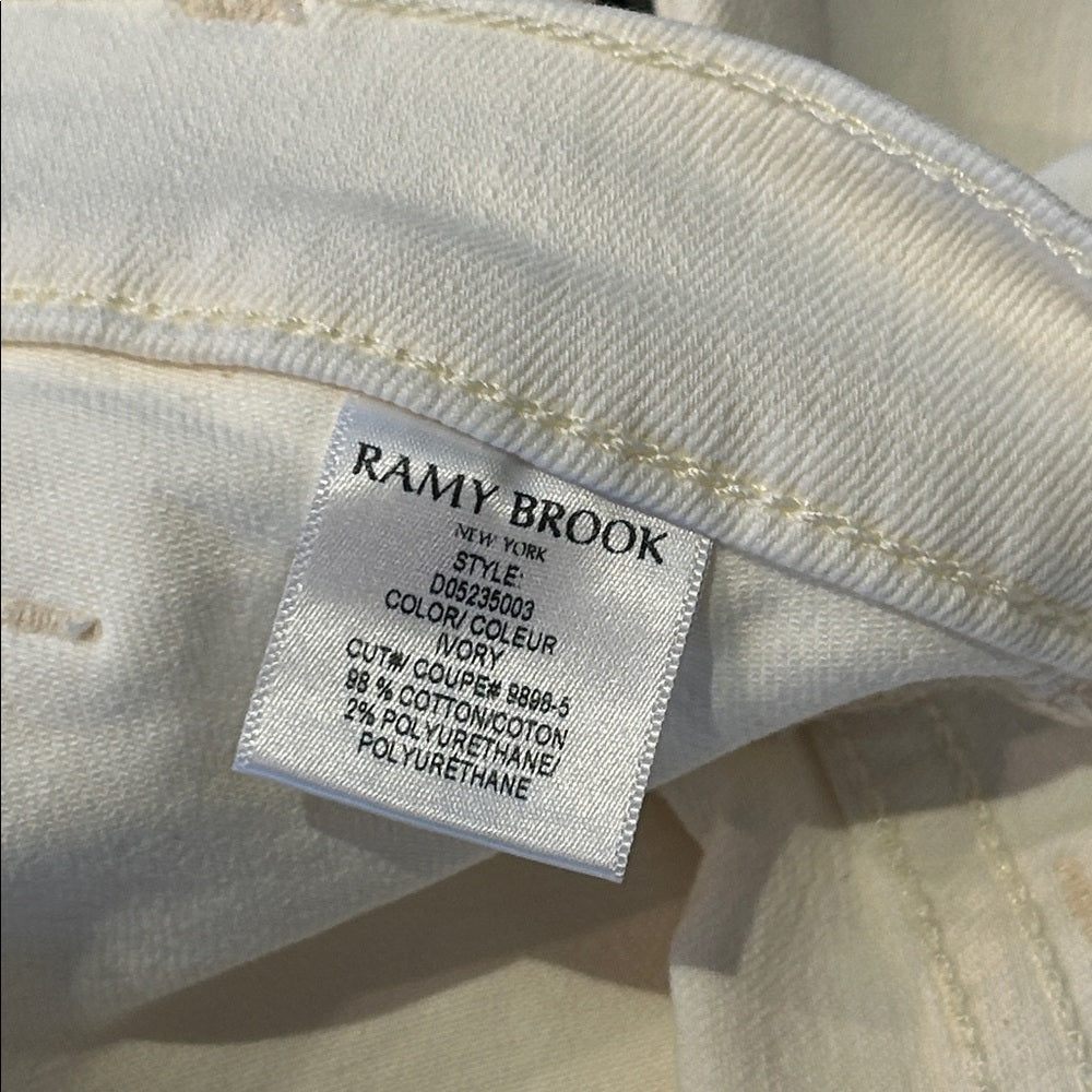 NWT Ramy Brook Women’s  White Wide Leg Jeans Size 27