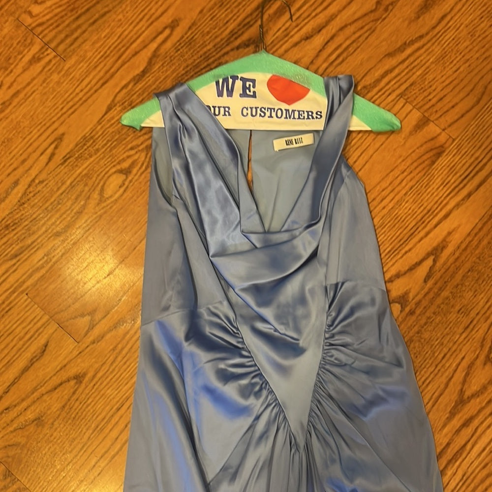 Rene Ruiz Woman’s Blue Silky Dress Size 10