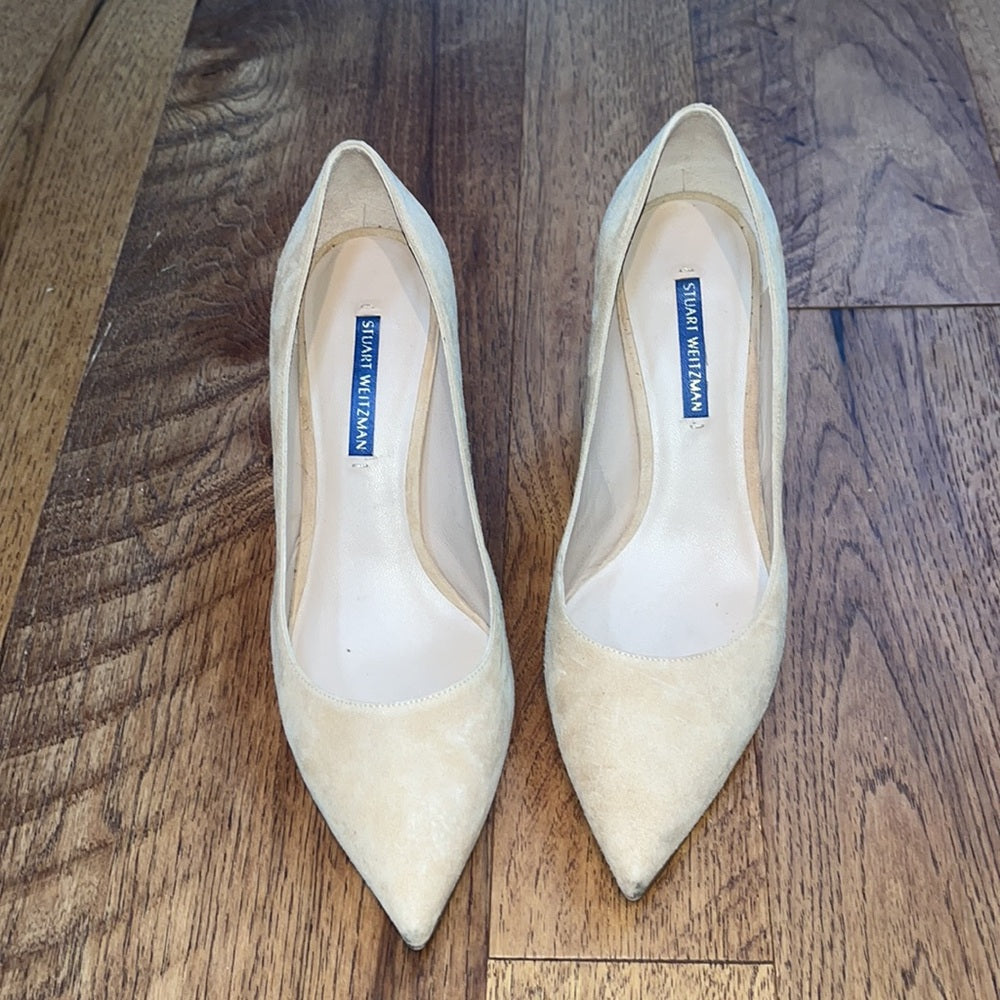 Stuart Weitzman Woman’s Tan Heels Size 8.5