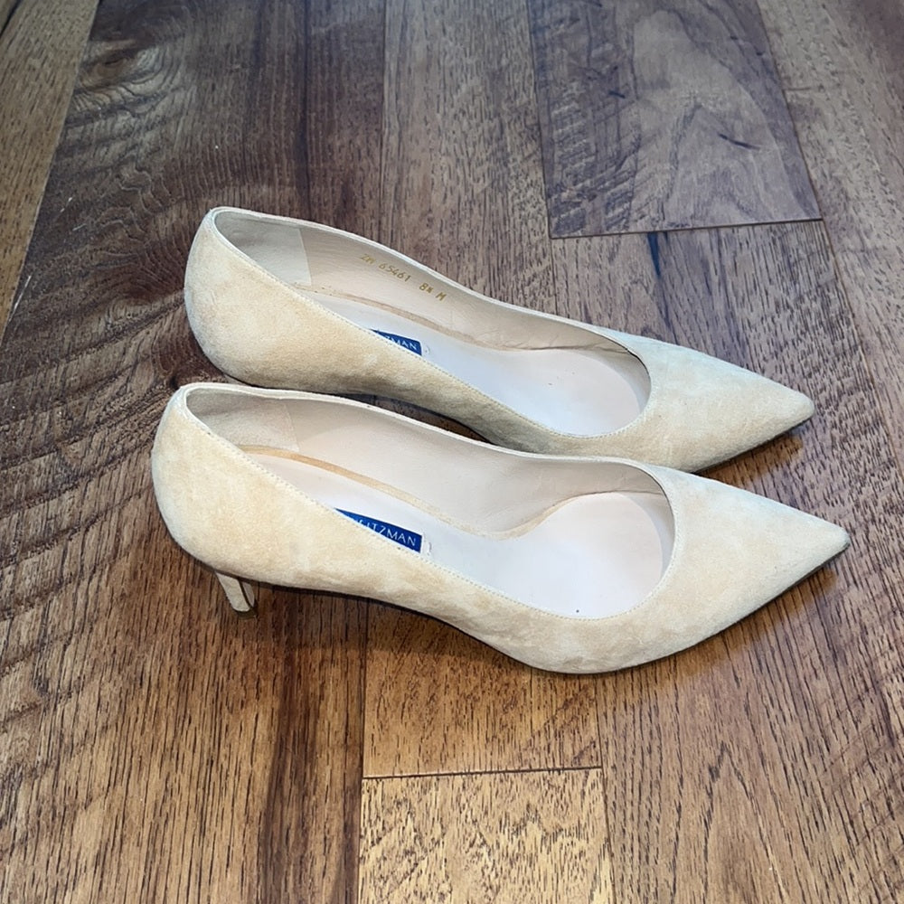 Stuart Weitzman Woman’s Tan Heels Size 8.5