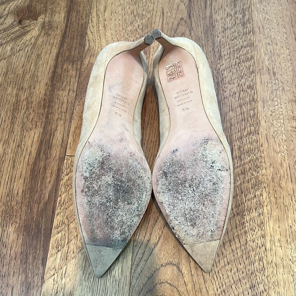 Stuart Weitzman Woman’s Tan Heels Size 8.5