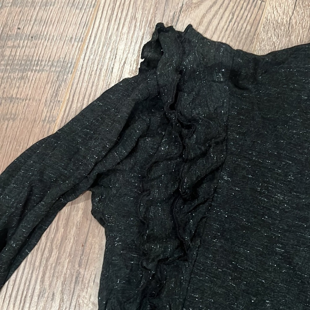 Z Supply Woman’s Black Sparkly Long Sleeve Size Medium