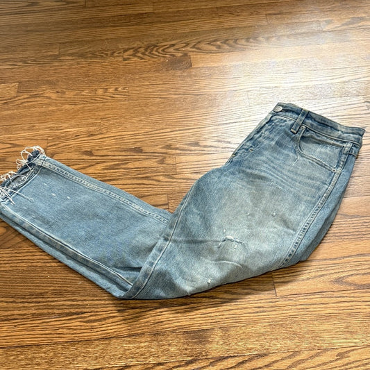 AMO Distressed Light Blue Skinny Jeans Size 27