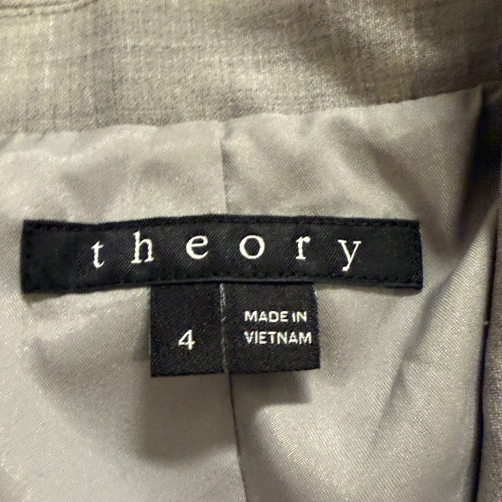 Theory Light Gray Women's Blazer Size 4